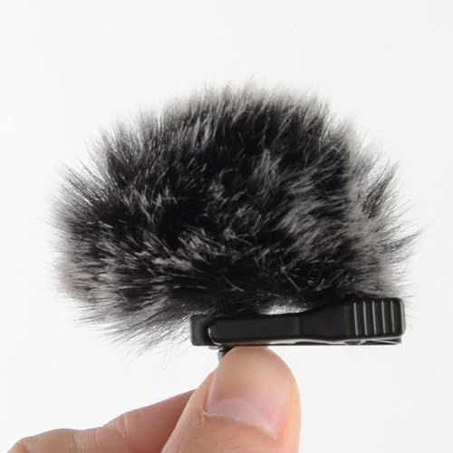 Lavalier Wind Muff, Mic Furry Windscreen, 5.5 X 5.5 X 2cm / 2.2 X 2.2 X 0.8inch Lavalier Wind Screen Microphone Microphone Cover