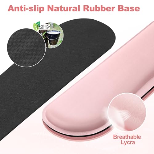 image for Gimars Upgrade Cleanable PU Leather Keyboard Wrist Pillow Rest Pad, En