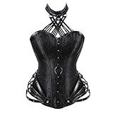 LIUJIU Damen Latex Training Sport Unterbrust Korsett Cincher Shaper Body Tailenmieder