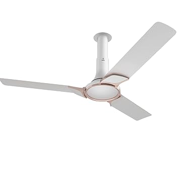 Nex Glyde A50 1200mm Ceiling Fan | 20% Higher Air Thrust | 40W 4 Star PeakTorq Motor| Energy Saving| 100% Copper with Double Ball Bearing (Snow white)