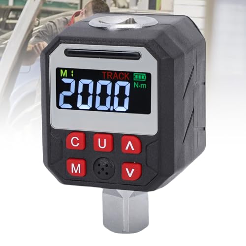 Garosa Digital Torque Wrench Adapter 1/2 Inch Drive 0-200Nm 9 Preset Groups 500 Data Storage for Motorcycle Car Repair and Engine Maintenance