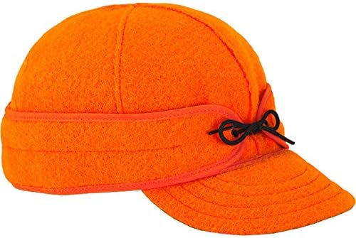 Stormy Kromer Original Kromer Cap - Winter Wool Hat with Earflap Blaze Orange