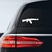 BargainMax AK-47 Assault Rifle Sticker Decal Notebook Car Laptop 8" (White)
