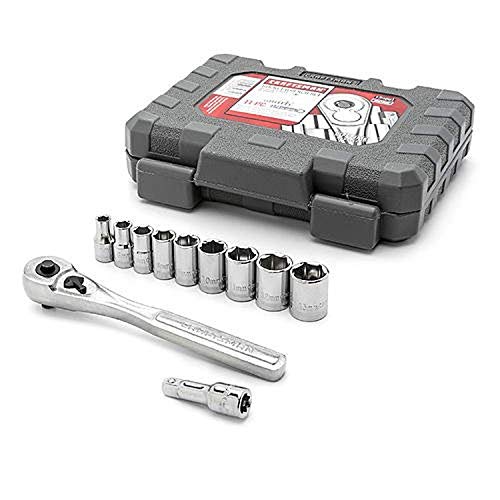Craftsman 11 Piece Socket Wrench Set 6 Point, 9-34861 by CRAFTSMAN - Used condition - US$21.31