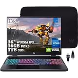 acer Predator Helios Neo 16 Gaming Laptop I 16'' WUXGA IPS 165Hz I Intel 16-Core i7-13700HX I 16GB DDR5 1TB SSD I GeForce RTX 4050 6GB I RGB Backlit Thunderbolt4 AX1650 Win11 Pro + HDMI Cable, Black