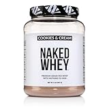 NAKED Whey Cookies and Cream Protein Powder - Grass Fed Whey Protein Powder, Non-GMO, No Soy, and Gluten Free - 24 Servings