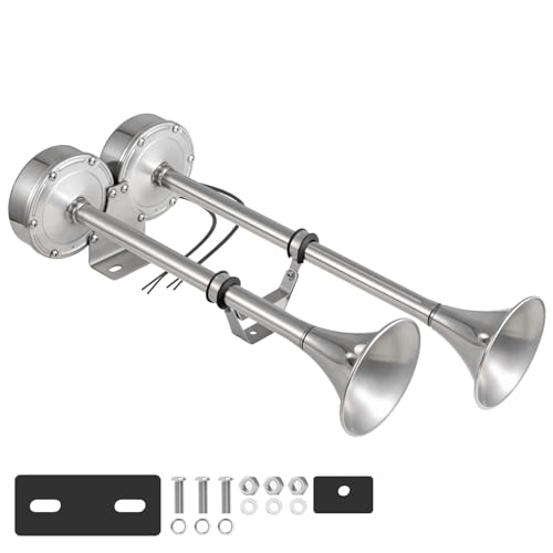 BANHAO Marine Boat Safty Horns 12V 180dB Double Trumpet Truck