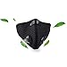 Mascherina Viso Sportiva. Filtro Carboni Attivi Valvole | Antipolvere Antipolline Bicicletta Moto Scooter Corsa Palestra Allenamento Sci Fitness Clip Naso Gomma