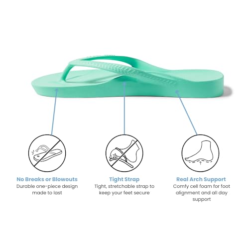 Image of Archies Arch Support Flip Flops for Men & Women - Orthotic Sandals for Plantar Fasciitis Relief - Lightweight, Cushioning, Shock-Absorbing Thong Sandals for Walking, Foot Pain & All-Day Comfort