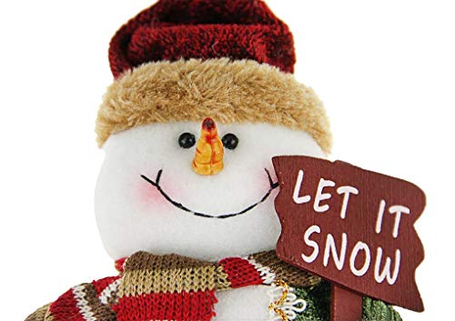 Christmas Decorations Sitting Father Christmas Santa Claus Snowman Figure Plush Toy Doll Christmas Party Tree Hanging Decor Home Indoor Table Fireplace Shelf Sitter Figurine Ornament Decoration Gifts #TOP2