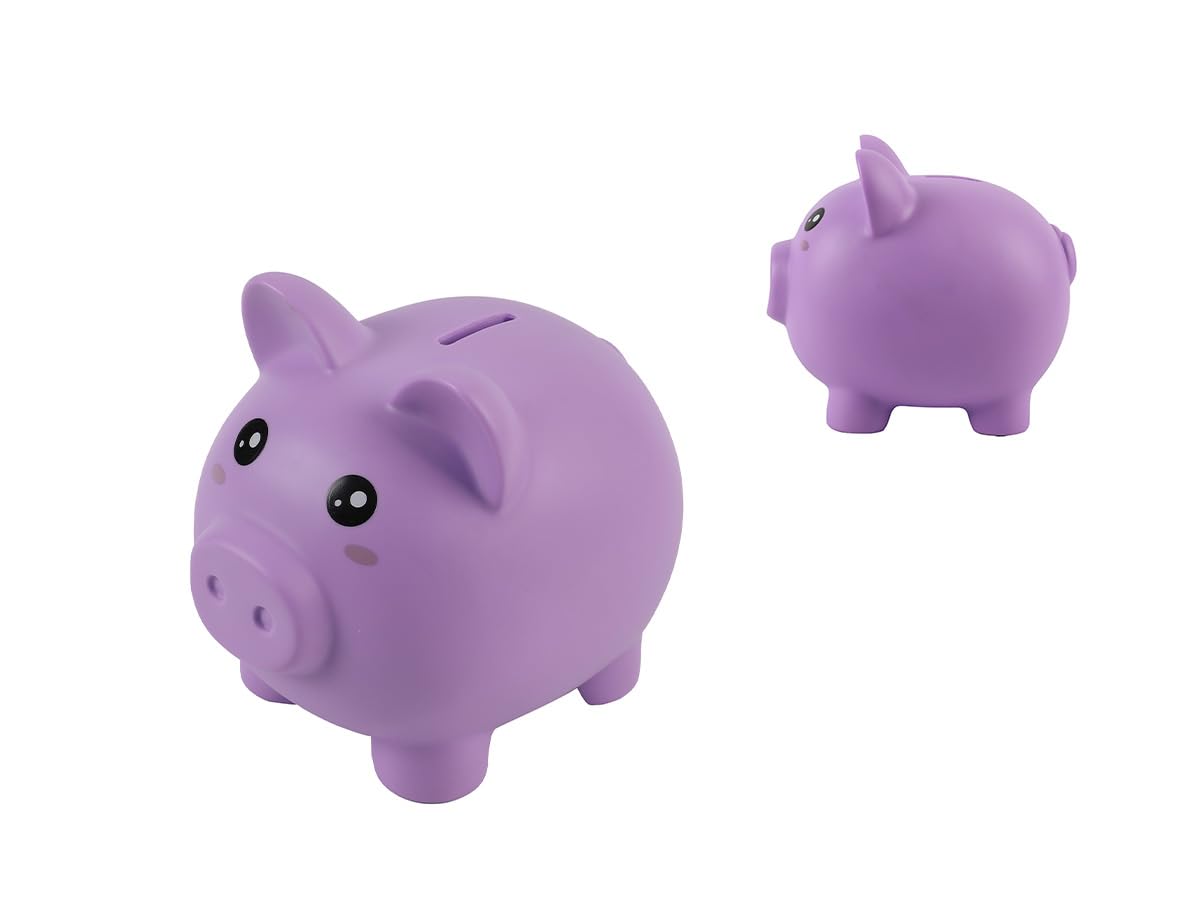 I-Total Purple I-Total® - Funny Decorative Money Box/Money Bank In Durable Plastic ( Piggy)