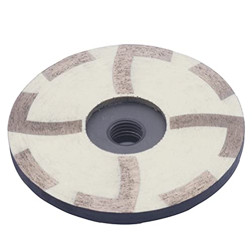 DIAVANCUT Fine Grit 4 Inch Diamond Resin Filled Grinding Wheel for Granite Marble Engineered Stone Quartz and Tile 8 Segmented Diamond Resin Grinding Cup Wheel with 5/8