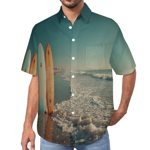 Chemise hawaïenne homme motif plage idéale pour vos vacances d'été