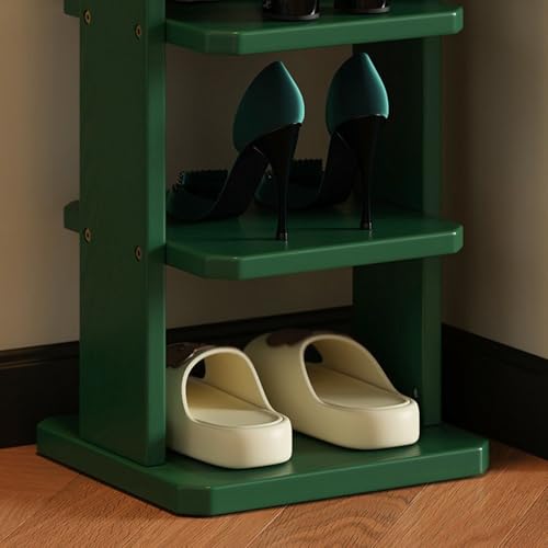 Étagère à chaussures noire à 4 niveaux pour entrée et salon