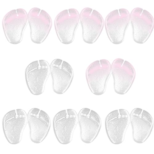 Image of Gel Pads for Thong Sandals, 8 Pairs | Toe Protectors, Forefoot Cushion Inserts, Non Slip, Metatarsal Support and Pain Relief
