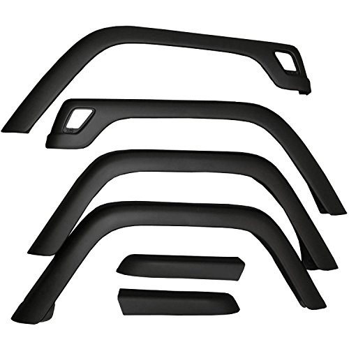 Image of Omix-Ada | 11603.01 | Fender Flare Kit, 6 Piece, Factory Style | OE Reference: 4207 | Fits 1997-2006 Jeep Wrangler TJ