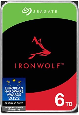 Seagate IronWolf 8 TB NAS Internal Hard Drive HDD  3.5 Inch SATA 6 GB/s 7200 RPM 256 MB Cache for RAID Network Attached Storage, 3 Years Data Recovery  Frustration Free Packaging (ST8000VNZ04)