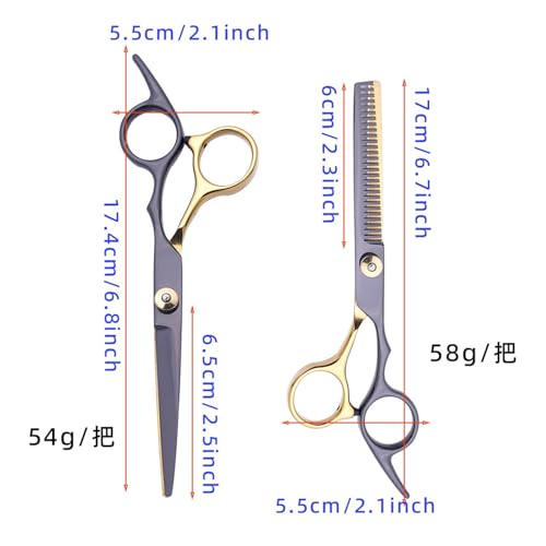 Ciseaux à cheveux professionnels et ciseaux amincissants A7- pour effiler - 3