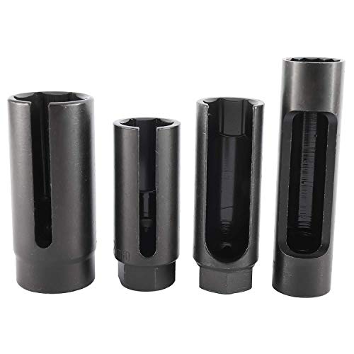 FreeTec 10pcs Oxygen Sensor Socket Set, 22mm 27mm 29mm Lambda Sensor Removal Tool Set, 1/2" Drive O2 Sensor Sockets Wrench Oil Pressure Sending Unit Socket Set - Image 8