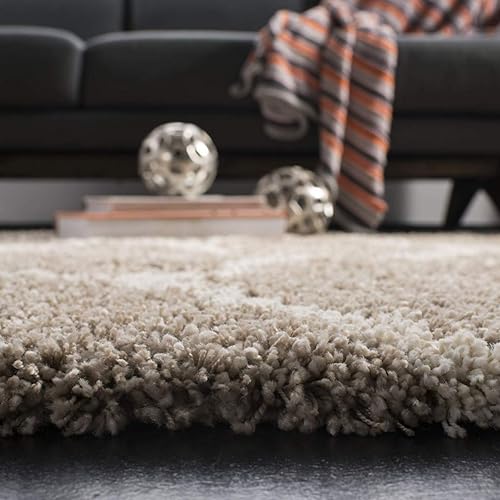 Image of Shaggy Area Rug for Living Room and Bedroom 3X5 FT Soft Plush Floor Carpet with Fluffy Texture, Modern Decorative Rug,Bedside and Indoor Spaces,Beige-Ivory
