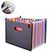 Produktbild Expanding File Folder 24 Taschen Erweiterbar Wallet Aufbewahrungsbox/Aktenkoffer High Capacity Portable Office Business A4 Dokument Organizer mit Multi-Color-Ständer