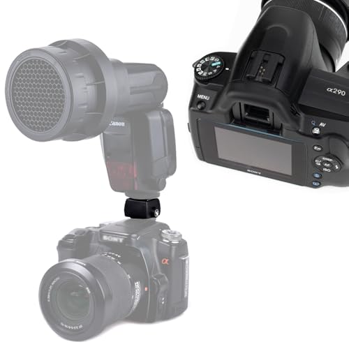 JJC Adaptador de zapata flash con enchufe de sincronización para cámara Sony y Minolta Autolock con zapata iISO antigua a zapata estándar - imagen 2