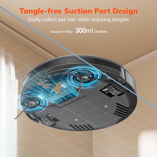 Image of ILIFE V5s Max Robot Vacuum, 4000Pa Max Strong Suction | Gyro navigation, 2.4G WiFi / App, Alexa and Remote Control, Self-Charging, Ideal for Hard Floors, Carpets and Pet Hair