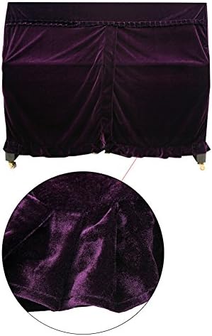 Alomejor Piano Cover Fashionable Full Piano Cover Cloth Art More Pleuche Decorated for Universal Upright Vertical Piano ()