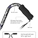 LIXIANG Walking Cane for Women & Men Adjustable Walking Stick,Folding Cane with Soft Sponge Offset Handle,Lightweight,Suitable for Arthritis,The Elderly and The Disabled (Blue White)