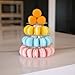 Macarons Variety - French Cookies - Baked Upon Order Macaroons with Recipe from France - Fresh Macarons Handcrafted by French Chefs - Gluten-free (4 Tier Tower with 36 Macarons (All Included))
