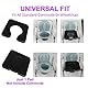 RQUIRRE Commode Seat Cushion, Super Soft Sponge Padded Commode Chair Seat Pad for Elderly/Handicapped/Disabled, Shower Wheelchairs, Toilet Chairs
