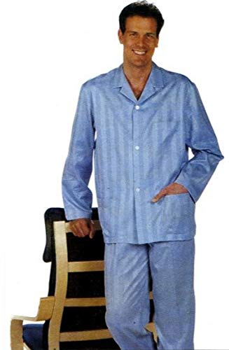 PDA Pigiama Uomo lungo riga raso 100% Cotone Popeline Made in Italy