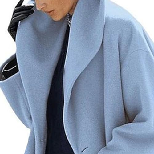 Maiyifu-GJ Womens Wool Blend Coat Single Breasted Trench Jackets with Hood Winter Casual Shawl Collar Overcoat Outerwear3
