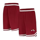 Ultra Game NBA Official Men’s Supreme Basketball Training Shorts - Unisex, Miami Heat, Team Color, Medium