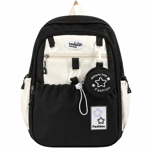 Casual Backpack for Women Nylon School Travel Laptop Bag-image-48