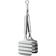 ROSLE Fish and Asparagus Tongs, High Quality Serving Tongs with Grooves and Hanging Loop, Stainless Steel 18/10, Length 28.5 cm, Silver