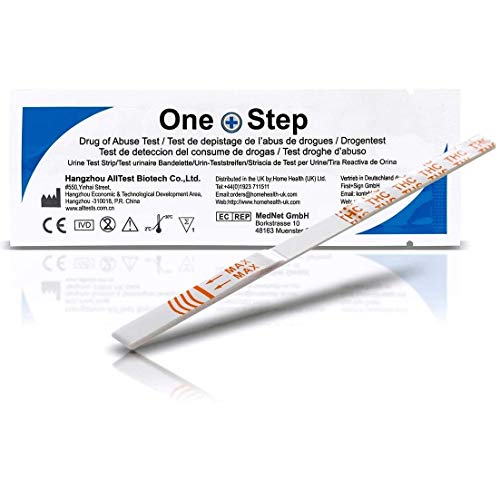 Cannabis Drug Testing Kits 10 x 20ng Urine Strips THC