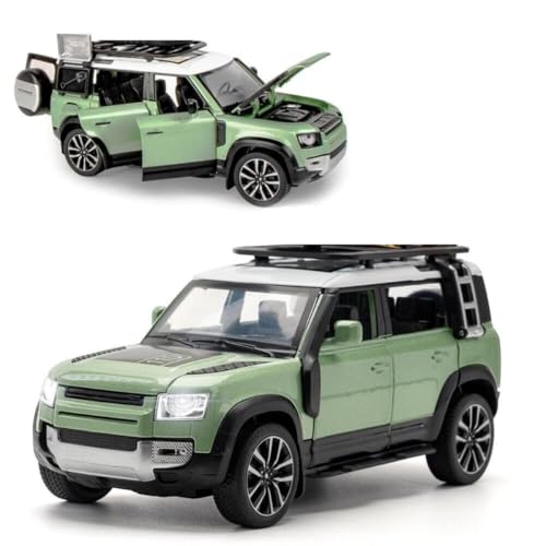Image of VARIYA ENTERPRISE Exclusive Alloy Metal Pull Back Die-Cast Car Diecast Metal Pullback Toy Car with Openable 6 Doors,Light Music Boys Gifts Toys (1:32 Land Rover Defender - Multicolor)