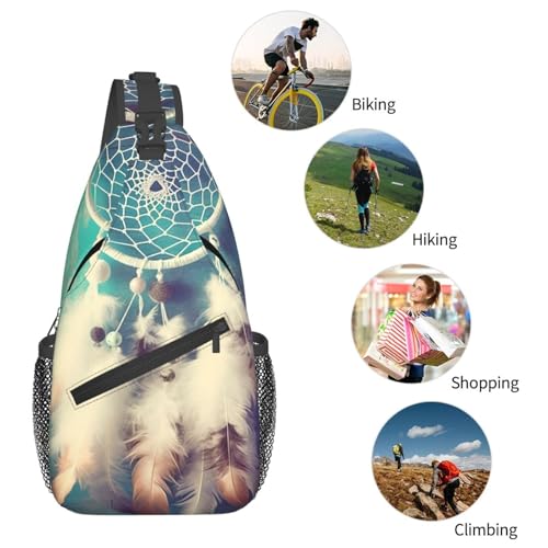 Bolso pequeño tipo sling para senderismo negro miniatura 6