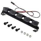 HIRCQOO RC LED Light Bar Roof LED Lamp Body Shell Roof Light Compatible with Traxxas TRX-4 Axial SCX