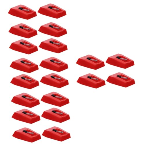 ibasenice 20pezzi Testina Di Ricambio Per Fonografo Da Aghi Per Giradischi e Facile Installazione e Qualità Audio Superiore Accessorio Per Turntable e Grammofono