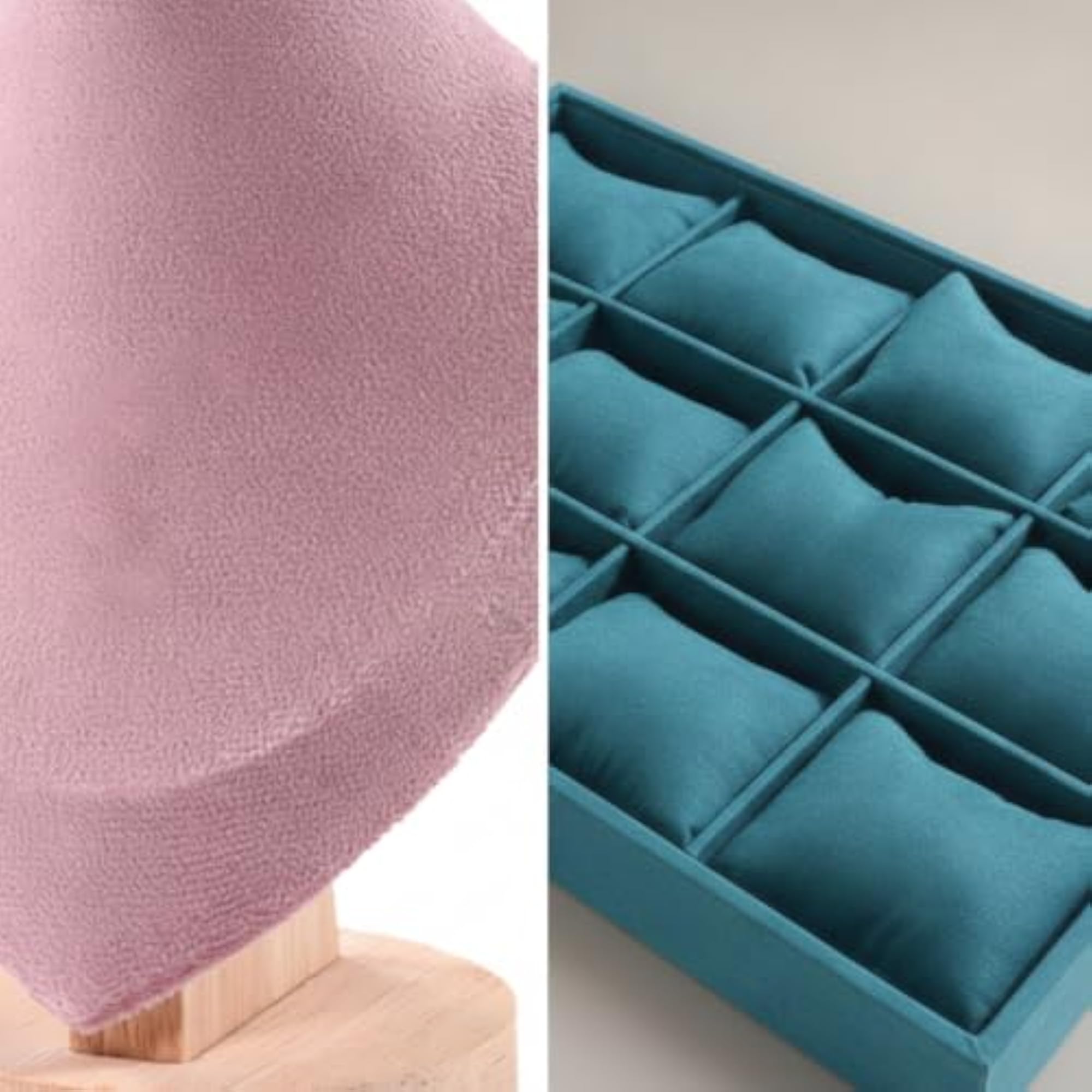 Velvet Bust Necklace Display Stand Organizer