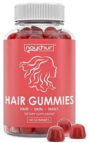 Hair Growth Vitamins Biotin Gummies - Hair Skin and Nails Vitamins for Faster