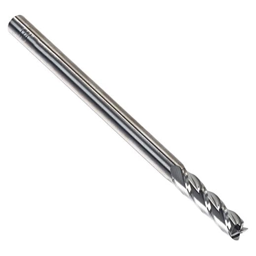 Kodiak Cutting Tools KCT136475 USA Made Solid Carbide End Mill, Long, 4 Flute, 1/4" Shank, 1" Length of Cut, 4" Overall Length, 1/4" Diameter