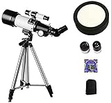 【Juguete de aprendizaje educativo】: catalejo astronómico espacial con un diámetro de objetivo de 50-100 mm, proporciona una calidad de imagen brillante y un gran poder de aumento. Telescopio perfecto para que los niños y los principiantes de astronomía exploren el cielo de las estrellas.