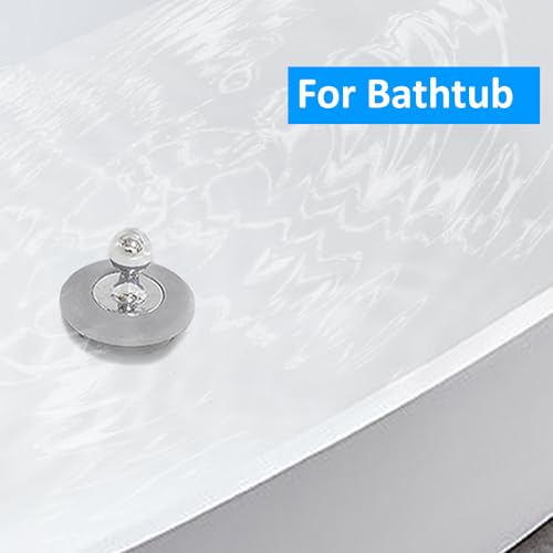 Tub Stopper, Bathtub Stopper, Universal Bathtub Drain Plug, Sink Stopper, Shower Bath Tub Drain Cover,Bathroom Accessories Replacement Jacuzzi Jet Spout Topper Rubber Hair Catcher Strainer(Patented) - Thumbnail 3
