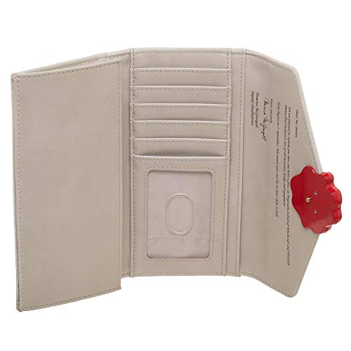 Bioworld Hogwarts Letter w/Crest Seal One Size Fits Most Faux Leather Wallet3