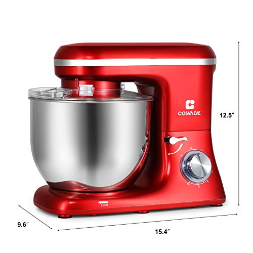 image for COSVALVE Stand Mixer,7-QT 660W 6-Speed Food Processing, Tilt-Head Food