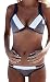 Gemijack Womens Push Up Triangle Bikini Set Sexy Halter Two Piece Swimsuit Bathing Suits