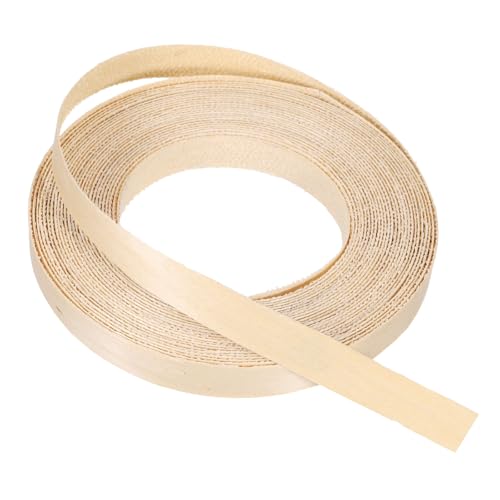 PATIKIL バーチエッジバンド 1/2" x 25フィート木製ベニヤテープ 家具修復用 ホットメルト接着剤付きプレグルードフレキシブル合板エッジバンド